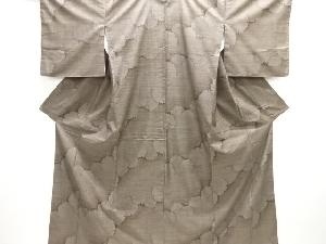 雪輪模様織り出し本場泥大島紬着物(7マルキ)